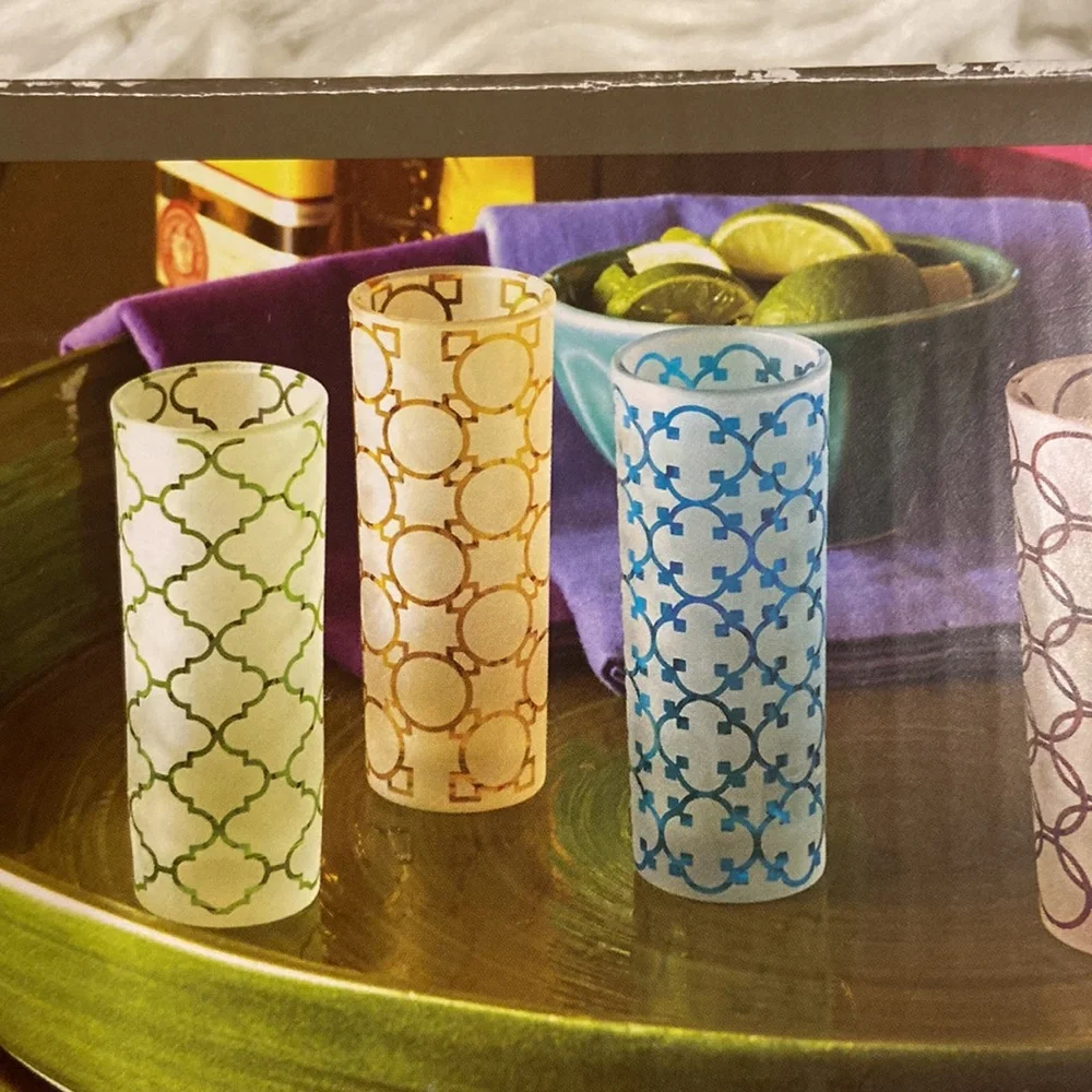 Pier 1 Imports Shot Glass Set contains 4 brand new see all photos